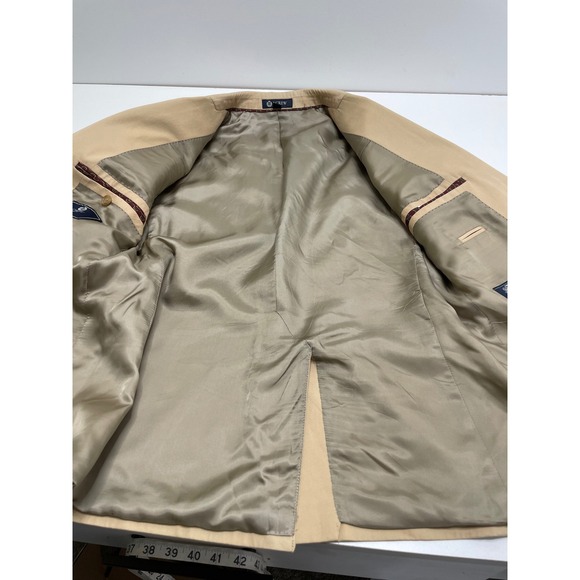 J Crew Mens Tan Cotton Two Button Blazer Sport Coat Ludlow Jacket Size 40R Prep - Picture 12 of 16